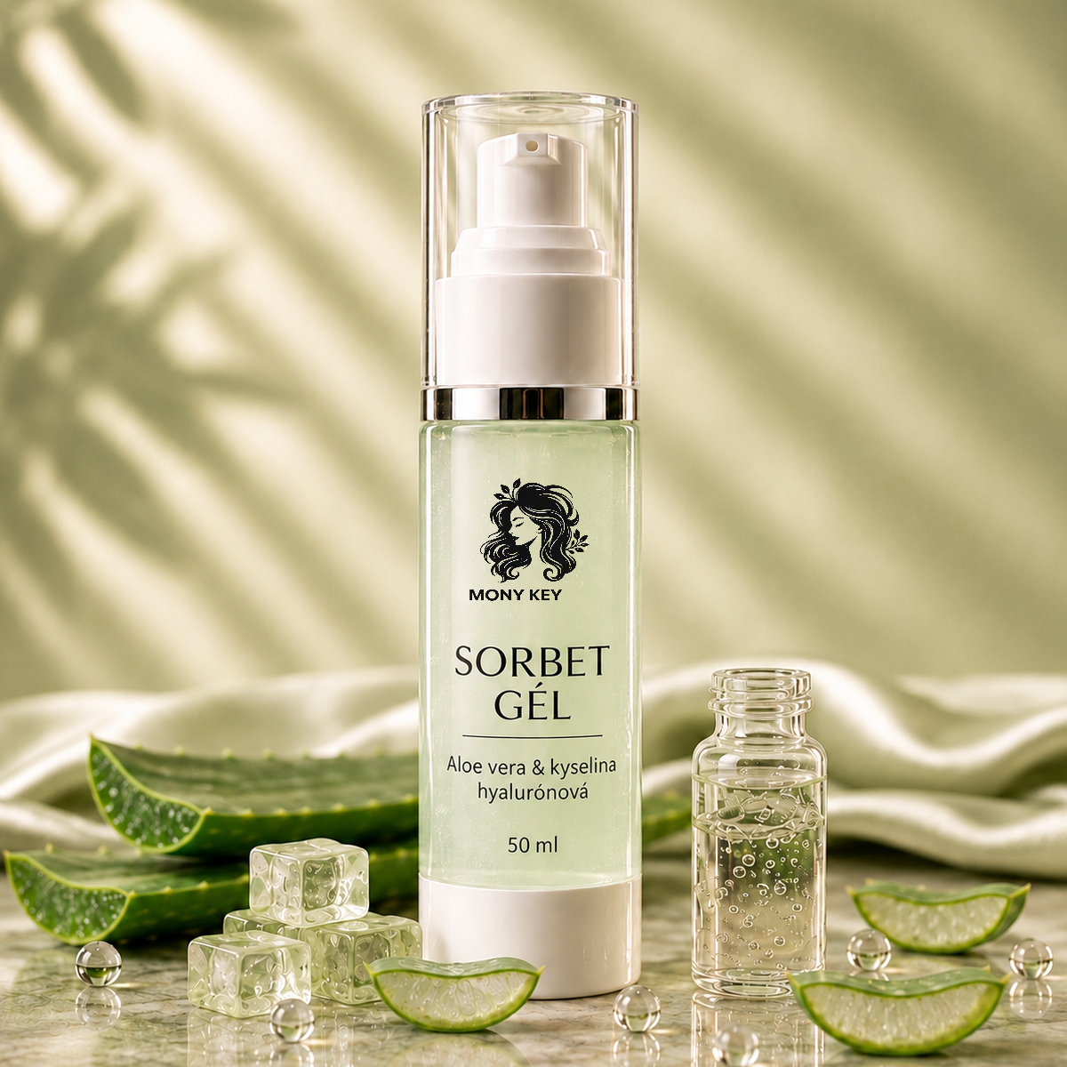 Sorbet gél Aloe vera & kyselina hylaurónova 50 ml | Mony Key