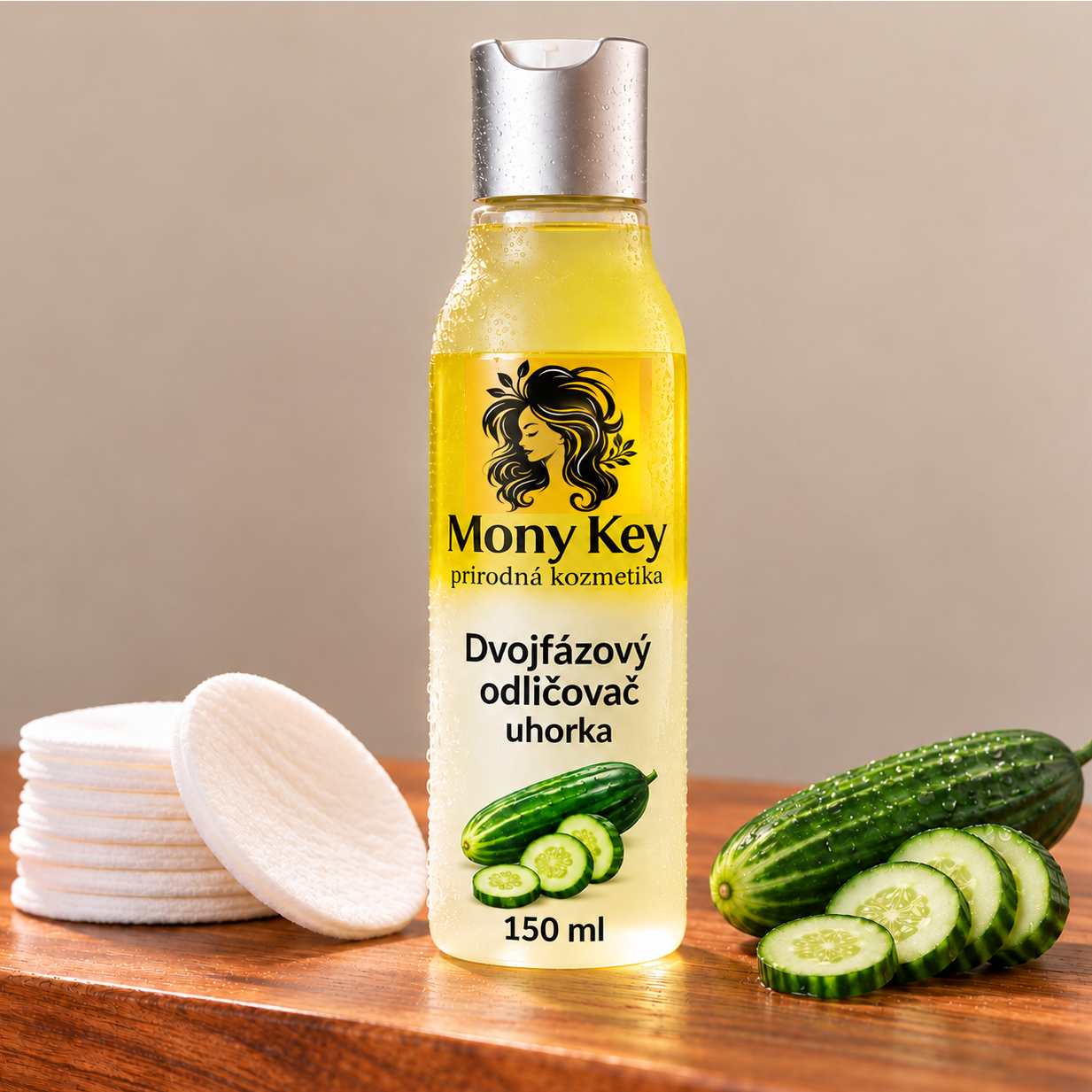 Odličovač pleti - dvojfázový Uhorka, 150 ml | Mony Key